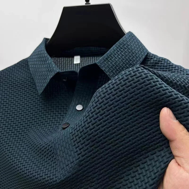 Textured Light & Breathable Polo Shirt